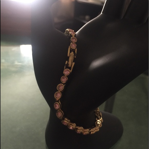 Pink and gold bracelet - Picture 4 of 6